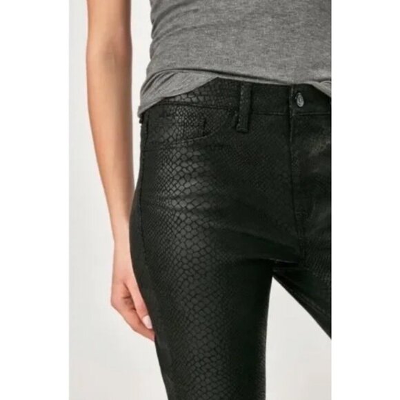 Mavi Tess Black Snake Print Skinny Jeans - Picture 2 of 6